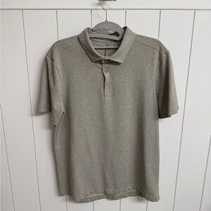 lululemon athletica gray/tan Polo Shirt